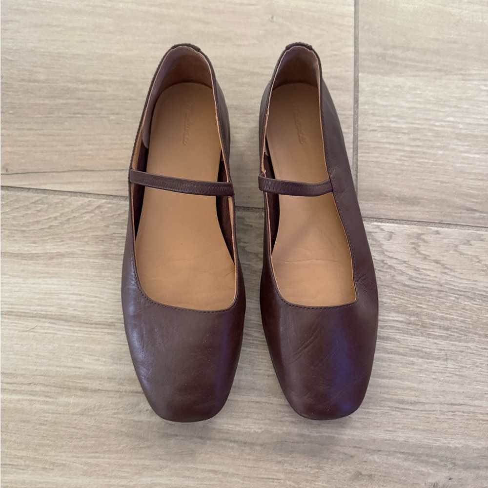Madewell Greta Ballet Flat size 8. Color brown